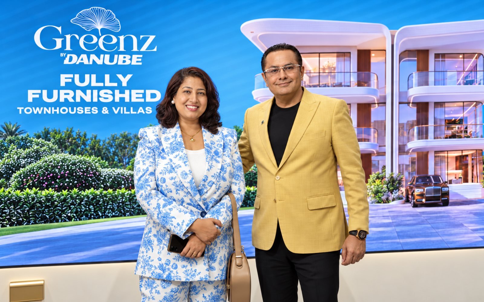 Rupa Jha at the Greenz by Danube launch of fully furnished townhouses and villas — Black Swan Real Estate