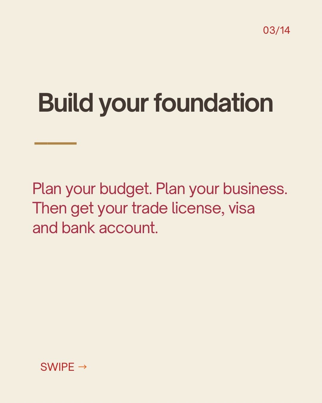 The UAE roadmap — slide 3 of 14